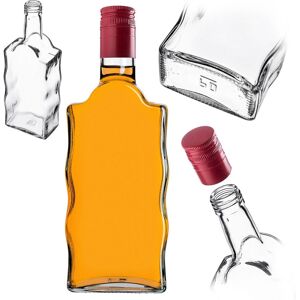 KADAX glass tincture bottle 500 ml with long red cap, 1 piece. KADAX glass tincture bottle 500 ml with long red cap, 1 piece.