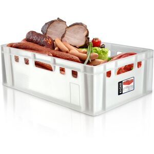 KADAX meat box made of HDPE plastic, butcher's crate 60 x 40 cm, E2 meat crate with convenient handles, KADAX meat box made of HDPE plastic, butcher's crate 60 x 40 cm, E2 meat crate with convenient handles,
