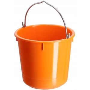 KADAX Plastic Construction Bucket, Mortar Bucket with Handle, Orange, 1 Piece, 12L KADAX Plastic Construction Bucket, Mortar Bucket with Handle, Orange, 1 Piece, 12L