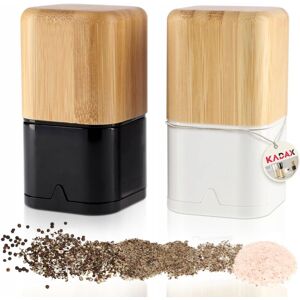 KADAX Salt and Pepper Mills, Set of 2, Mills made of wood and plastic, manual KADAX Salt and Pepper Mills, Set of 2, Mills made of wood and plastic, manual