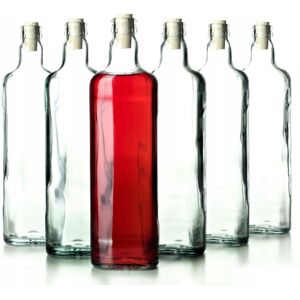 KADAX Transparent Liquor Bottles, 700 ml, 6 pieces KADAX Transparent Liquor Bottles, 700 ml, 6 pieces