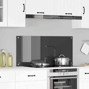 Kitchen Backsplash Dark grey 110 x 50 x 0.6 cm Tempered Glass Vidaxl Kitchen Backsplash Dark grey 110 x 50 x 0.6 cm Tempered Glass Vidaxl