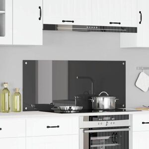 Kitchen Backsplash Dark grey 120 x 50 x 0.6 cm Tempered Glass Vidaxl Kitchen Backsplash Dark grey 120 x 50 x 0.6 cm Tempered Glass Vidaxl