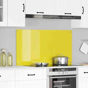 Kitchen Backsplash Yellow 110 x 60 x 0.6 cm Tempered Glass Vidaxl Kitchen Backsplash Yellow 110 x 60 x 0.6 cm Tempered Glass Vidaxl