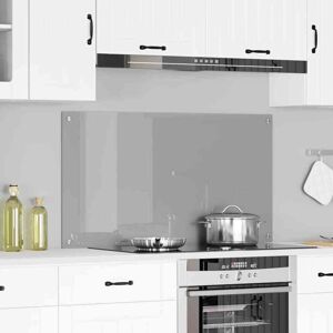 Kitchen Backsplash Light grey 110 x 60 x 0.6 cm Tempered Glass Vidaxl Kitchen Backsplash Light grey 110 x 60 x 0.6 cm Tempered Glass Vidaxl