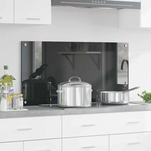 Kitchen Backsplash Dark grey 100 x 50 x 0.6 cm Tempered Glass Vidaxl Kitchen Backsplash Dark grey 100 x 50 x 0.6 cm Tempered Glass Vidaxl