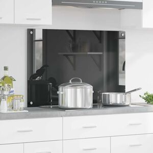 Kitchen Backsplash Dark grey 90 x 60 x 0.6 cm Tempered Glass Vidaxl Kitchen Backsplash Dark grey 90 x 60 x 0.6 cm Tempered Glass Vidaxl