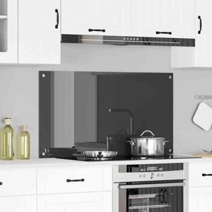Kitchen Backsplash Dark grey 110 x 60 x 0.6 cm Tempered Glass Vidaxl Kitchen Backsplash Dark grey 110 x 60 x 0.6 cm Tempered Glass Vidaxl