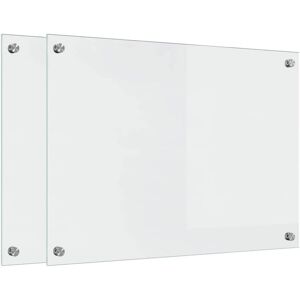 Kitchen Backsplash Transparent 70 x 50 cm Tempered Glass vidaXL Kitchen Backsplash Transparent 70 x 50 cm Tempered Glass vidaXL