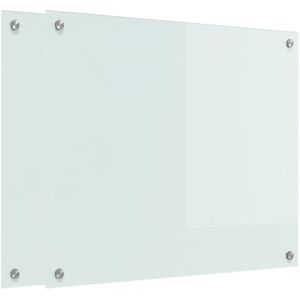 Kitchen Backsplash White 70 x 60 cm Tempered Glass vidaXL Kitchen Backsplash White 70 x 60 cm Tempered Glass vidaXL