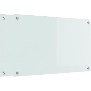 Kitchen Backsplash White 80 x 50 cm Tempered Glass vidaXL Kitchen Backsplash White 80 x 50 cm Tempered Glass vidaXL