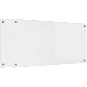 Kitchen Backsplash Transparent 100 x 50 cm Tempered Glass vidaXL Kitchen Backsplash Transparent 100 x 50 cm Tempered Glass vidaXL