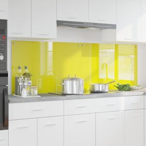 Kitchen Backsplash 2 pcs Yellow 90 x 60 cm Tempered Glass vidaXL Kitchen Backsplash 2 pcs Yellow 90 x 60 cm Tempered Glass vidaXL