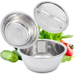 CNCEST Kitchen Multipurpose Julienne Grater,Drain Basket Vegetable Cutter, 3in1 Kitchen Basin Chopping Grater Cutter Strainer Bowl Set, Salad Maker Bowl,for CNCEST Kitchen Multipurpose Julienne Grater,Drain Basket Vegetable Cutter, 3in1 Kitchen Basin Chopping Grater Cutter Strainer Bowl Set, Salad Maker Bowl,for