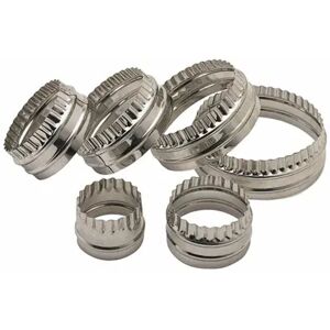 KitchenCraft Set of Six Double Edged Biscuit / Pastry Cutters KitchenCraft Set of Six Double Edged Biscuit / Pastry Cutters