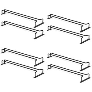 TLILY Large Stemware Wine Glass Hanger Rack Under Cabinet Kitchen Bar Storage Black Iron 17 Inch Set of 2 TLILY Large Stemware Wine Glass Hanger Rack Under Cabinet Kitchen Bar Storage Black Iron 17 Inch Set of 2