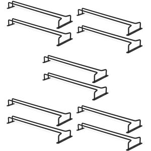 Tlily - Large Stemware Wine Glass Hanger Rack Under Cabinet Kitchen Bar Storage Black Iron 17 Inch Set of 2 Tlily - Large Stemware Wine Glass Hanger Rack Under Cabinet Kitchen Bar Storage Black Iron 17 Inch Set of 2