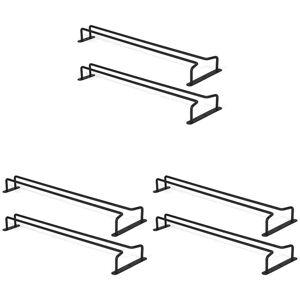 TLILY Large Stemware Wine Glass Hanger Rack Under Cabinet Kitchen Bar Storage Black Iron 17 Inch Set of 2 TLILY Large Stemware Wine Glass Hanger Rack Under Cabinet Kitchen Bar Storage Black Iron 17 Inch Set of 2