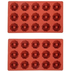 TLILY Mini Spiral Shaped 15 Cavity Silicone Cake Molds Baking Dessert Mousse Decorating Moulds Chocolate 2 TLILY Mini Spiral Shaped 15 Cavity Silicone Cake Molds Baking Dessert Mousse Decorating Moulds Chocolate 2