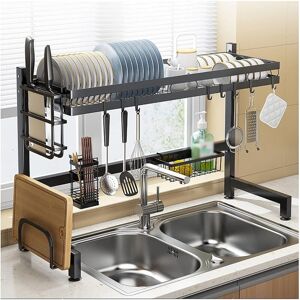 COOCHEER Over Sink Dish Drainer, Large 1-Tier Dish Drainer for Kitchen Sink, Over Sink Shelf, Storage Organizer with Utensil Holder and Cutting Board COOCHEER Over Sink Dish Drainer, Large 1-Tier Dish Drainer for Kitchen Sink, Over Sink Shelf, Storage Organizer with Utensil Holder and Cutting Board