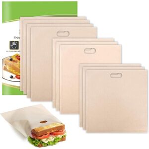 COOCHEER Pack of 10 Toaster Bags, Reusable Non-Stick Toast Bags Toaster Sandwich Snacks Storage Bags, High Temperature Resistance Baking Bag for Oven, COOCHEER Pack of 10 Toaster Bags, Reusable Non-Stick Toast Bags Toaster Sandwich Snacks Storage Bags, High Temperature Resistance Baking Bag for Oven,