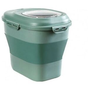 Rose - Pink-25Kg Collapsible Rice Container Double House Flour Insect Kitchen Rice Bucket Bottles, Jars and Boxes Rose - Pink-25Kg Collapsible Rice Container Double House Flour Insect Kitchen Rice Bucket Bottles, Jars and Boxes