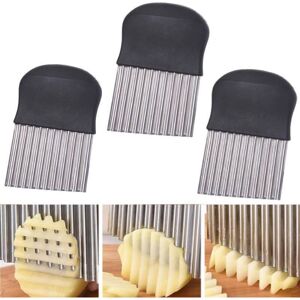 COOCHEER Potato cutter, French fry serrated knife, stainless steel serrated knife for vegetables, butter, and fruit salad. COOCHEER Potato cutter, French fry serrated knife, stainless steel serrated knife for vegetables, butter, and fruit salad.