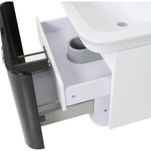Premier Housewares - Adelphi White/Black Basin and Cabinet Premier Housewares - Adelphi White/Black Basin and Cabinet