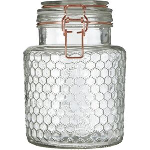 Premier Housewares - Apiary Rose Gold Wire Small Glass Jar Premier Housewares - Apiary Rose Gold Wire Small Glass Jar