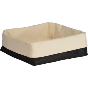 Premier Housewares - Black and Cream Folded Design Bread Basket Premier Housewares - Black and Cream Folded Design Bread Basket