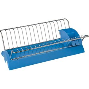 Premier Housewares Blue Plastic / Chrome Dish Drainer Premier Housewares Blue Plastic / Chrome Dish Drainer