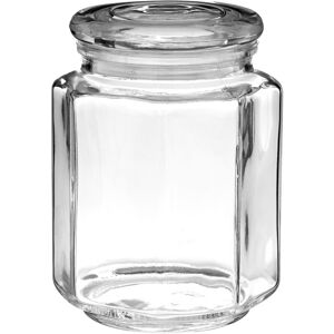 Premier Housewares - Hexagonal Glass Storage Jar - 780ml Premier Housewares - Hexagonal Glass Storage Jar - 780ml