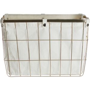 Premier Housewares - Large Gold Finish Iron Wire Storage Basket Premier Housewares - Large Gold Finish Iron Wire Storage Basket