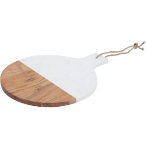 Premier Housewares - Monzaro Large Marble And Acacia Wood Paddle Board Premier Housewares - Monzaro Large Marble And Acacia Wood Paddle Board