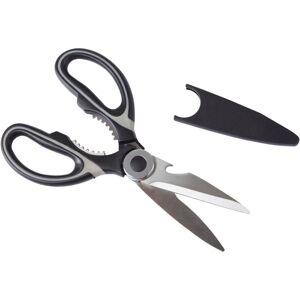 Premier Housewares Interiors by Premier Multipurpose Black And Grey Scissors, Eronomic Sharp Blades Scissors, Comfortable Stainless Steel Scissors Premier Housewares Interiors by Premier Multipurpose Black And Grey Scissors, Eronomic Sharp Blades Scissors, Comfortable Stainless Steel Scissors