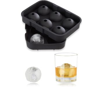 2x Ice Cube Mould Silicone, Reusable, Xxl for 5 cm Cubes, HxWxD: Approx. 5x16.5x11 cm, Black - Relaxdays 2x Ice Cube Mould Silicone, Reusable, Xxl for 5 cm Cubes, HxWxD: Approx. 5x16.5x11 cm, Black - Relaxdays