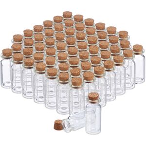 Relaxdays - Mini Glass Bottles, 480x Set, with Cork Lids, for Oil, Herbs & Spices, 10 ml Volume, Decoration, Transparent Relaxdays - Mini Glass Bottles, 480x Set, with Cork Lids, for Oil, Herbs & Spices, 10 ml Volume, Decoration, Transparent