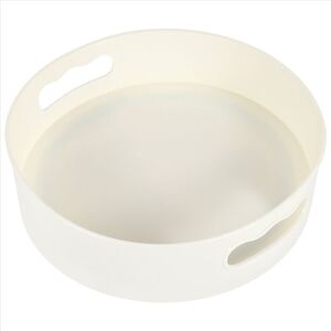TLILY Rotating Tray Turntable Kitchen Storage Containers for Spice Jar Food Snack Non Slip Dried Plate, Wh TLILY Rotating Tray Turntable Kitchen Storage Containers for Spice Jar Food Snack Non Slip Dried Plate, Wh