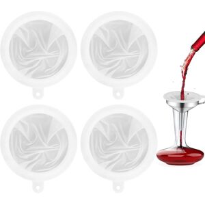 Linghhang - 4Pcs 100/200/300/400 Fine Mesh Food Strainer Nylon Food Colander Kitchen Sieve Filter for Juice Milk Wine Jam Linghhang - 4Pcs 100/200/300/400 Fine Mesh Food Strainer Nylon Food Colander Kitchen Sieve Filter for Juice Milk Wine Jam