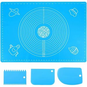 SNQ Silicone Baking Mat 70 x 50 cm, Reusable Non-Stick Baking Mat with Measuring Scale, Non-Slip Baking Mat for Fondant, Tarts, Pizza Dough, Pasta Mat, SNQ Silicone Baking Mat 70 x 50 cm, Reusable Non-Stick Baking Mat with Measuring Scale, Non-Slip Baking Mat for Fondant, Tarts, Pizza Dough, Pasta Mat,