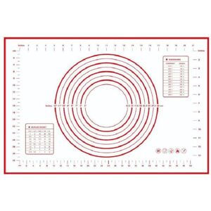 TORMATOR Silicone baking mat, non-stick silicone baking mat, red dough mat, dimensions 60 x 40 cm, silicone baking mat for pastries, pizza and cookies TORMATOR Silicone baking mat, non-stick silicone baking mat, red dough mat, dimensions 60 x 40 cm, silicone baking mat for pastries, pizza and cookies