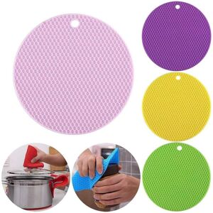 Héloise - Silicone Trivet, Set of 6 Multifunctional Silicone Trivet, Heat Resistant, for Opening Jars, Cutlery Holder, Oven Gloves, Pot Holder - 18 cm Héloise - Silicone Trivet, Set of 6 Multifunctional Silicone Trivet, Heat Resistant, for Opening Jars, Cutlery Holder, Oven Gloves, Pot Holder - 18 cm