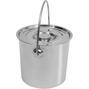 CNCEST Stainless Steel Bucket with Lid, Food Grade Stainless Steel Bucket, 12 l, for Kitchen, Industry, Catering, Home CNCEST Stainless Steel Bucket with Lid, Food Grade Stainless Steel Bucket, 12 l, for Kitchen, Industry, Catering, Home