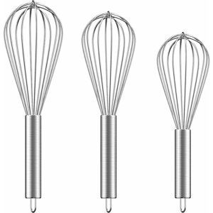 Héloise - Stainless Steel Kitchen Whisk Professional Pastry Whisk Kitchen Utensil Balloon Whisk Manual Egg Beater for Mixing Whisk Beating Stirring, Héloise - Stainless Steel Kitchen Whisk Professional Pastry Whisk Kitchen Utensil Balloon Whisk Manual Egg Beater for Mixing Whisk Beating Stirring,