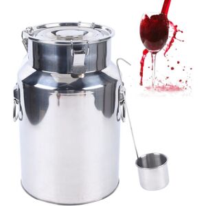 CNCEST Stainless Steel Milk Can 18l with Handle & Sealed Lid Heavy Duty Milk Jug Milk Bucket Wine Pail Bucket Bottle Storage Oil Rice Water Barrel 25 x 25 x CNCEST Stainless Steel Milk Can 18l with Handle & Sealed Lid Heavy Duty Milk Jug Milk Bucket Wine Pail Bucket Bottle Storage Oil Rice Water Barrel 25 x 25 x