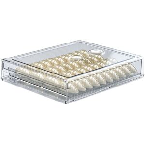 TLILY Timekeeping Freeze Storage Box Refrigerator Dumplings Tray Kitchen Food Fresh Stackable Organizer Container with Lid TLILY Timekeeping Freeze Storage Box Refrigerator Dumplings Tray Kitchen Food Fresh Stackable Organizer Container with Lid