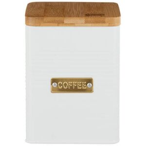 Otto White Square Coffee Storage Canister - Typhoon Otto White Square Coffee Storage Canister - Typhoon