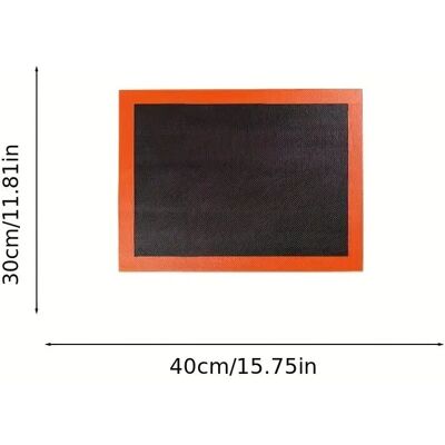 Ikodm - 1 Microporous Silicone Oven Mat, 40 x 30 cm, Reusable Microporous Silicone Baking Mat for Bread Dough, Pizza, Macaron Ikodm - 1 Microporous Silicone Oven Mat, 40 x 30 cm, Reusable Microporous Silicone Baking Mat for Bread Dough, Pizza, Macaron