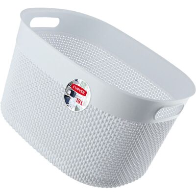Curver - KOSZYK L 18L - White - Storage Basket Curver - KOSZYK L 18L - White - Storage Basket