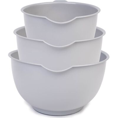 Curver Mixing Bowls Set - 3-Piece Gray 138x76.1x135.4 cm Curver Mixing Bowls Set - 3-Piece Gray 138x76.1x135.4 cm